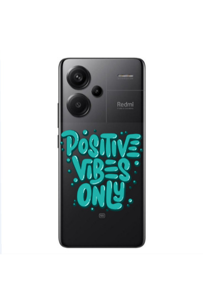 Other Xiaomi Redmi Note 13 Pro+ 5G Positive Vibes Only Transparent Silicone T...