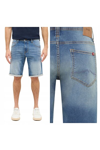 Mustang Blugi Barbati Scurti, Chicago Shorts, Marime 32, Albastru, Regular Fi...