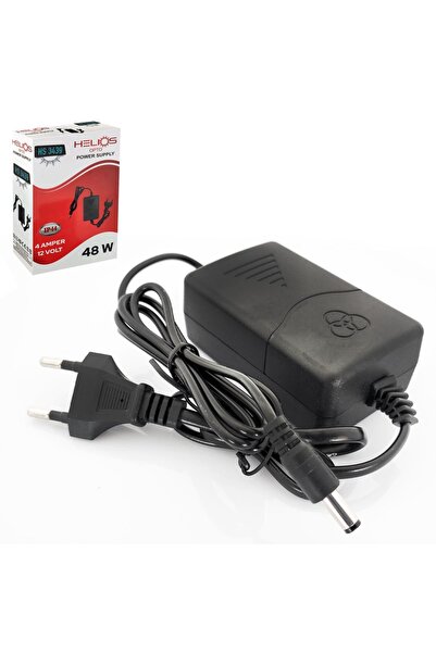 NAVEX Adaptör 12v 4a Masa Tip 5.5x2.5 Plastik Kasa Helios HS-3439