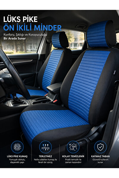 NEW DECO Front Double Headrest Car Seat Cushion Compatible with Opel Astra Ve...
