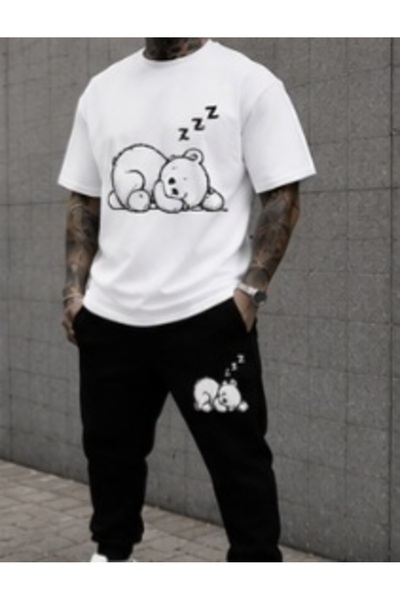 ship master Summer Collection New Arrival T-Shirt & Shorts Set Printed Patter...