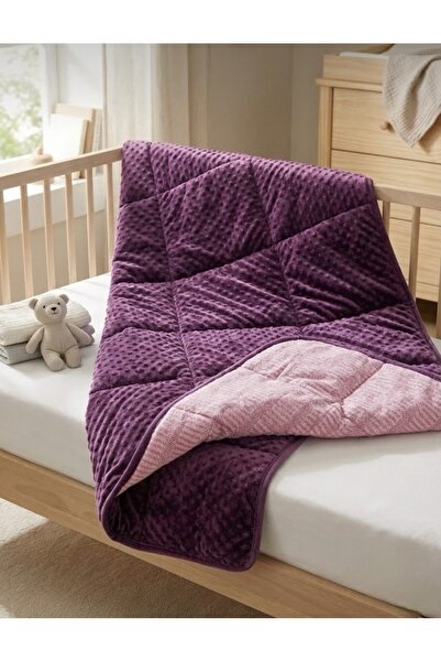 Fem Tekstil Premium Çift Taraflı Kadife Bebek Ve Çocuk Battaniyesi 90x120 cm ...