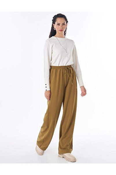Kayra Relaxed Fit Trousers Oliv
