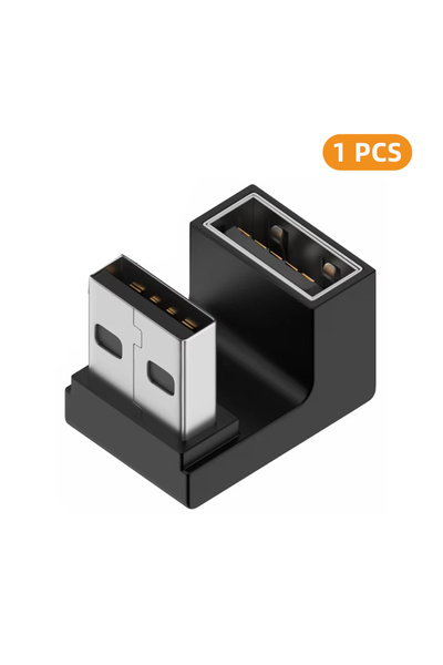 Choice6 1x AG-AM-UX-FM USB A Female to USB A Male Adapter 90°/180° Converter ...