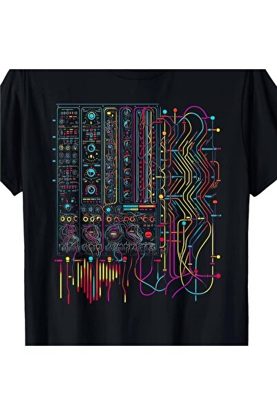 STITCHLY Men'S Vintage Electronic T-Shirt - Made from 100%, Featuring an Anal...