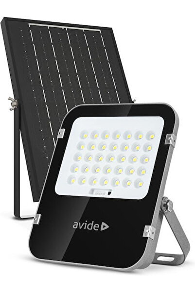 Avide Asolflcw-10ah-smsp Αδιάβροχος Ηλιακός Προβολέας LED 100W Ψυχρό Λευκό 64...