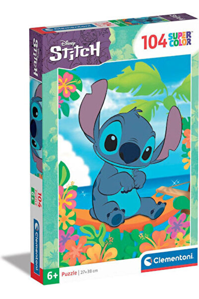 CLEMENTONI Παιδικό Παζλ Σούπερ Χρωματιστό Disney Stitch 104 Κομμάτια