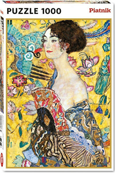Piatnik Doamnă cu evantai Puzzle 2D 1000 piese Cod: 552748