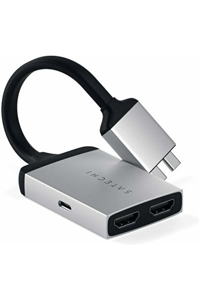 Satechi Convertor USB-C tată la HDMI 2x mamă Argintiu 1 buc. ST-TCDHAS