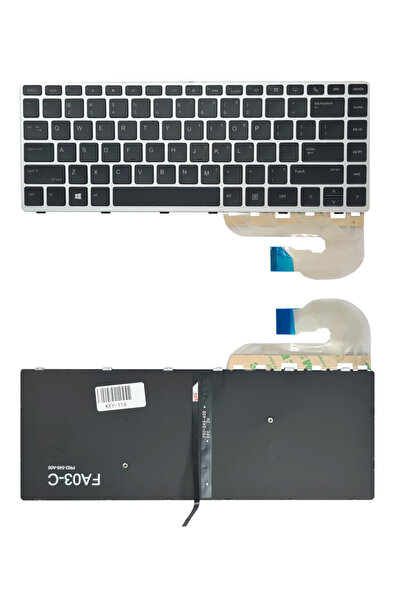 unbranded Πληκτρολόγιο για HP EliteBook 840 G5 KEY-114 με backlight, ασημί