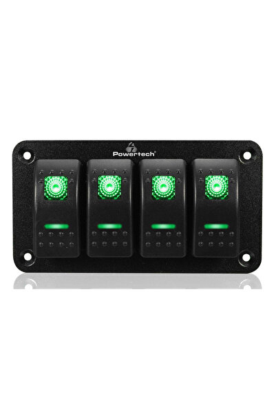 POWERTECH πάνελ σκαφών & οχημάτων PTL-019 με 4x διακόπτες, IP65
