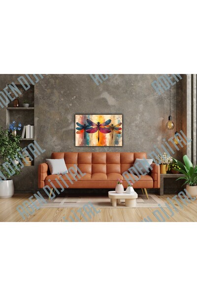 Aden TABLOU PE PÂNZĂ DIGITAL DECORATIV MULTICOLOR PENTRU DECORAREA SUA DE CAM...