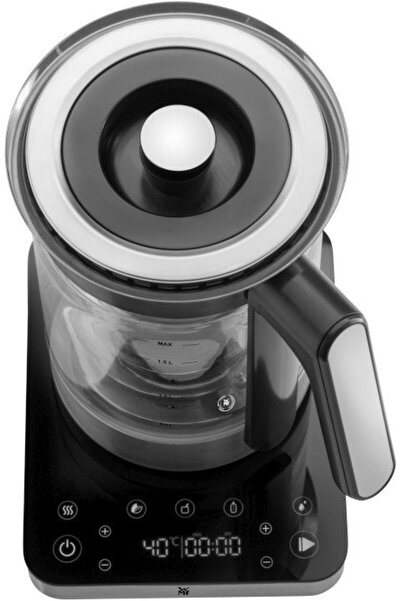 WMF Ceainic multifunctional, 1.6 l, 1400 Wat, otel inoxidabil, negru