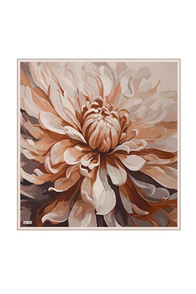Çağrı İpek Call Peony Pattern Tivil Silk Scarf 11842-13