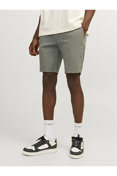 Jack & Jones Σορτς τσίνο σε κανονική γραμμή