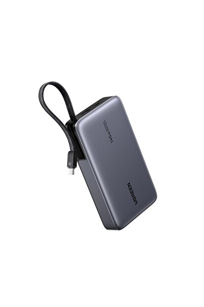 Ugreen Nexode 20.000 mAh 145 W Dahili USB-C Kablolu Hızlı Şarj Powerbank - Siyah