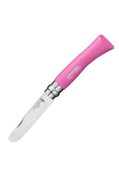 Opinel Cutit 7 VRI JUNIOR, lama inox 8cm, maner din arin roz
