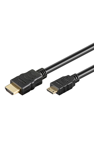 goobay καλώδιο mini HDMI σε HDMI 74082 με Ethernet, 4K/60Hz, 18 Gbps, 1.5m, μ...
