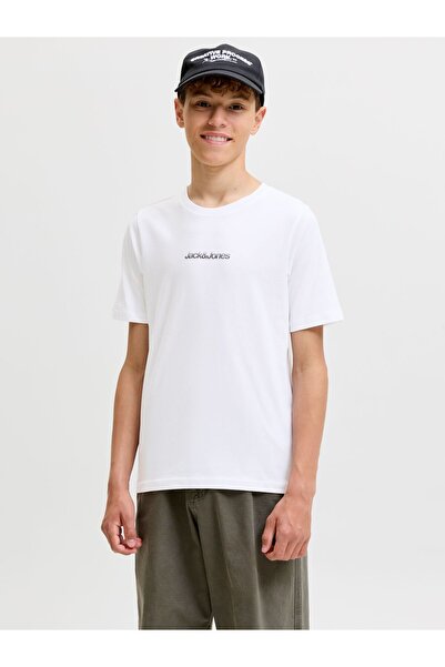 Jack & Jones Junior Tricou cu imprimeu pe spate pentru băieți