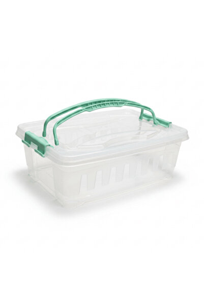 Polytime Rectangular Storage Box with Lid & Handle – 9 Ltr | 380×270×125 mm |...