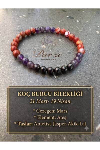 parze doğaltaş سوار من الحجر الطبيعي لبرج الحمل مقاس 6 مم (أحجار الميلاد الفل...