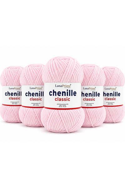 Lanaprime Chenille Velvet Yarn (Chenille Classic) Amigurumi Yarn - 5 Yards - ...