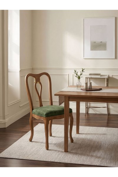 Gazzini Furniture Dante İşlemeli Klasik Ahşap Sandalye