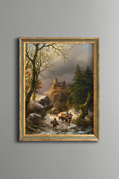 epiqart Winter - Vintage Patterned Painting - Slim Model