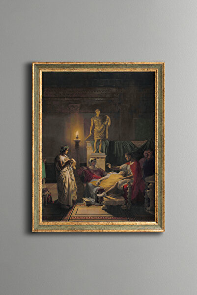 epiqart Reading from Virgil's Aeneid - Vintage Patterned Painting - Fine Model