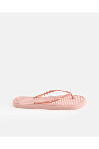 REDTAG Women Pink Textured Casual Flip-Flops