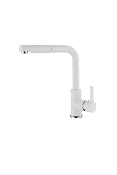 Karag Pro Dus Granitek Μπαταρία Kουζίνας Bianco Titano 68 (Λευκό) Ακρυλική Ρη...