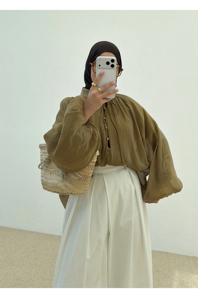 MODA AKSA LİSA PREMİUM GÖMLEK YEŞİL