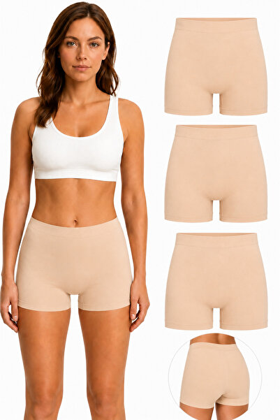 westicgiyim 3-Pack Laser Cut Women's Boxer Briefs Seamless No Trace Flexible ...