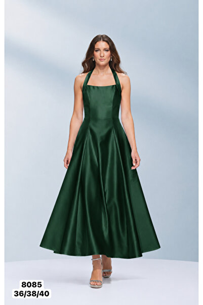 DORİDORCA Women's Strapless Flared Long Evening Dress