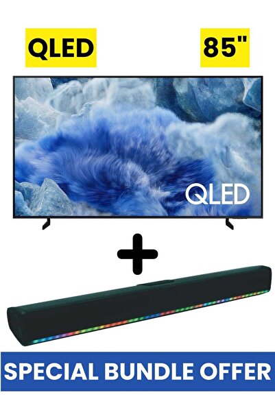 Samsung 85 Inch QLED Q8F 4K Vision AI Smart TV (2025) + 2.0 Channel Portable ...