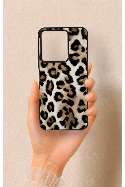 Vip Case Vivo Y35 Uyumlu Leopar Derisi Desenli Silikon Kılıf