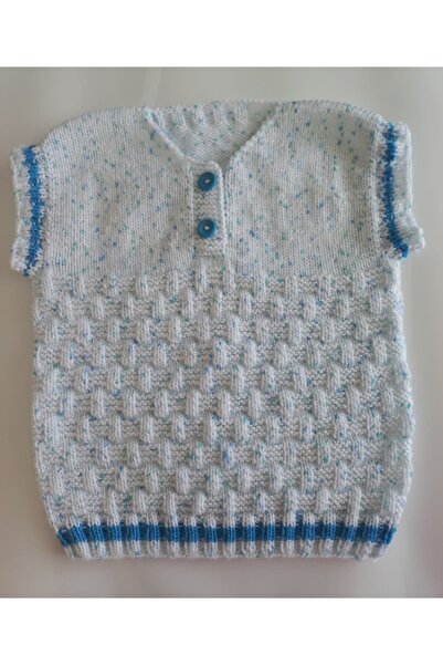 Serüven 3D Hand Knitted Baby Boy & Child Sweater 2-4 Years - Handmade Soft Ya...