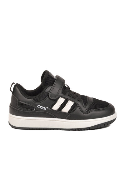 AYK'S Pantofi sport negri cu velcro pentru băieți Stella F