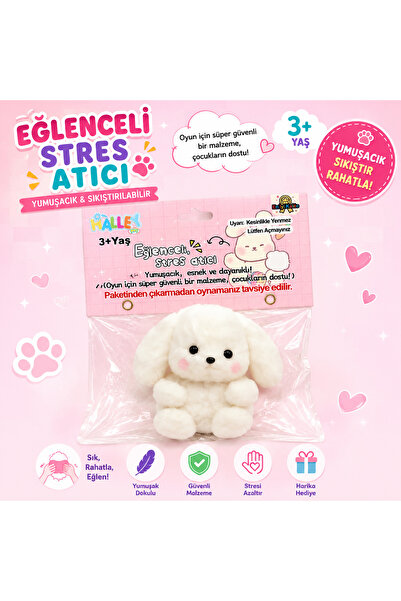 BLACK DİAMOND PLUSH TOY Beyaz Renk İthal Kaniş Köpek Sukuşi