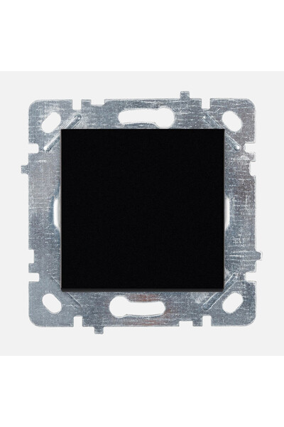 SELENE Black Covered Grounded Socket Mechanism