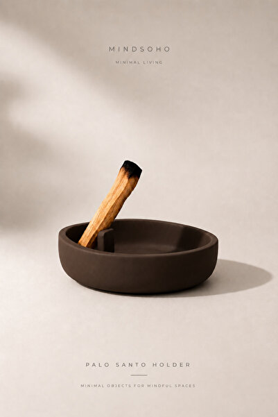 mindsoho Dekoratif Kahverengi Beton Palo Santo Tütsülük | 13,5cm