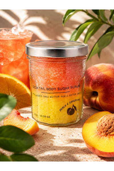 Ancient Wisdom s.r.o. Exfoliant de corp cu zahăr Piersică și Sangria 300 g | ...