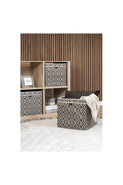 Empressco Square Shelf and Box Basket Set, 30X30X30 Cm, Organizer and Stylish...