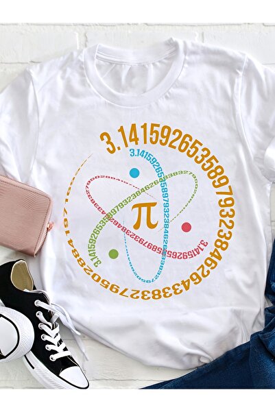 23 nisan تي شيرت نسائي بتصميم عيد الحاسبون (Pi Day) لمعلمي الرياضيات، عصري وم...