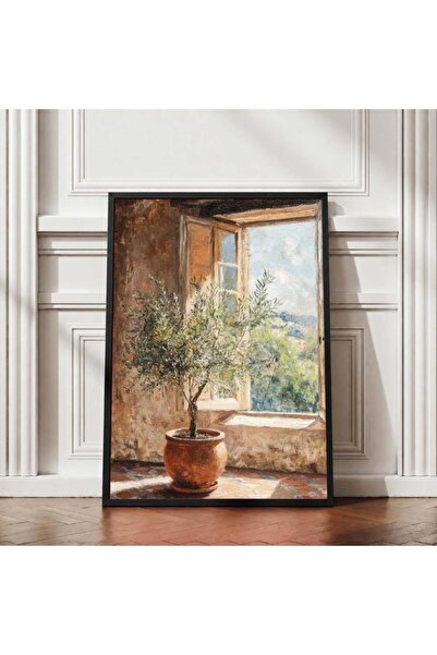 designadv Wall Art Painting - Brown Frame