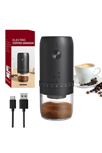 Unbrande Portable USB Rechargeable Electric Coffee Grinder with Glass Container