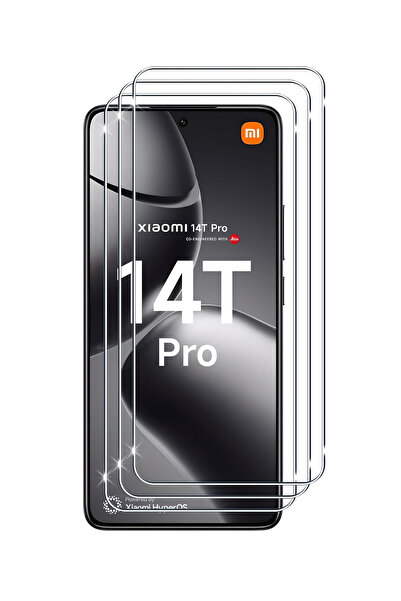aheaks Xiaomi 14T ve 14T Pro Uyumlu Nano Ekran Koruyucu Kırılmaz Cam - Çizilm...