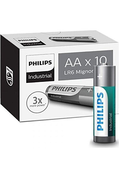 Philips Baterii alcaline industriale AA 1.5V 2 bucăți Cod: LR6I10C/10