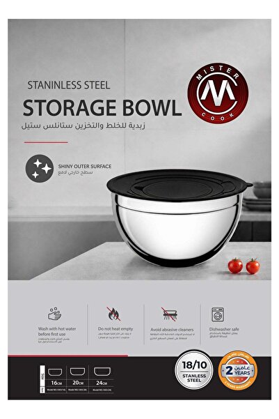 MISTERCOOK Mister Cook Chefline Stainless Steel Mixing & Storage Bowl | Premi...