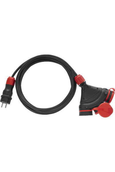 AwTools Cablu prelungitor impermeabil 3 x 1.5mm²/30m Negru Cod: AW70230